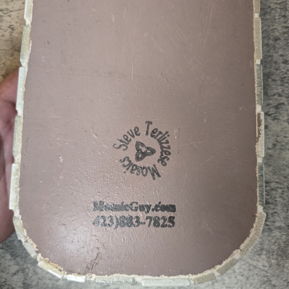 Steve Terlizzese Mosaic Tile ARF Animal Rescue Dog Lovr Original Art Wall Plaque - Picture 5 of 10